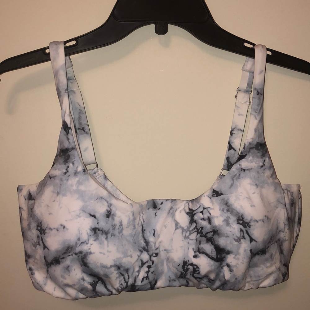 Marble Pattern Swimsuit Top